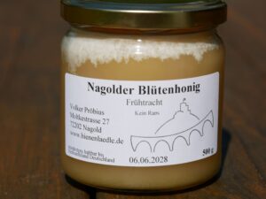 Nagolder Imkerhonig 2026; Frühtracht 500 g ohne Raps